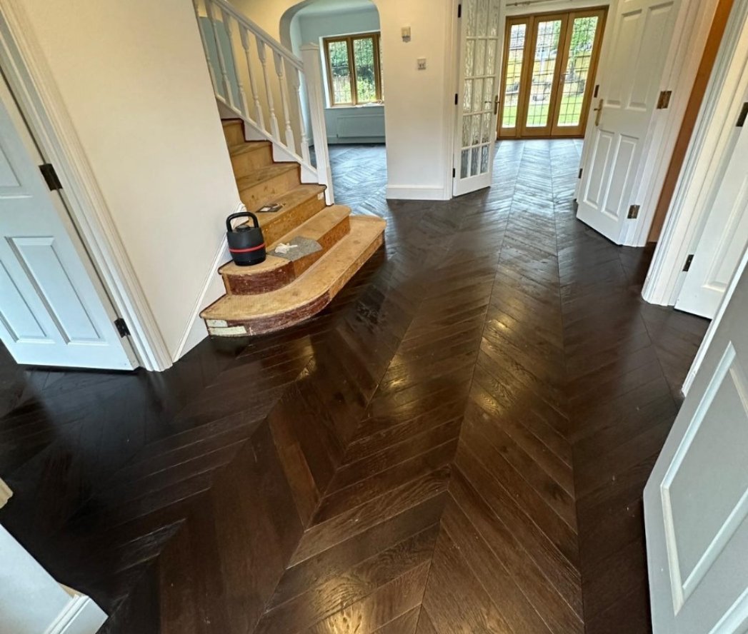 Chevron wood Floor