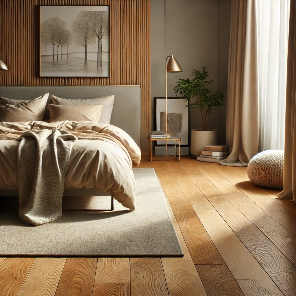 bedroom wood flooring

